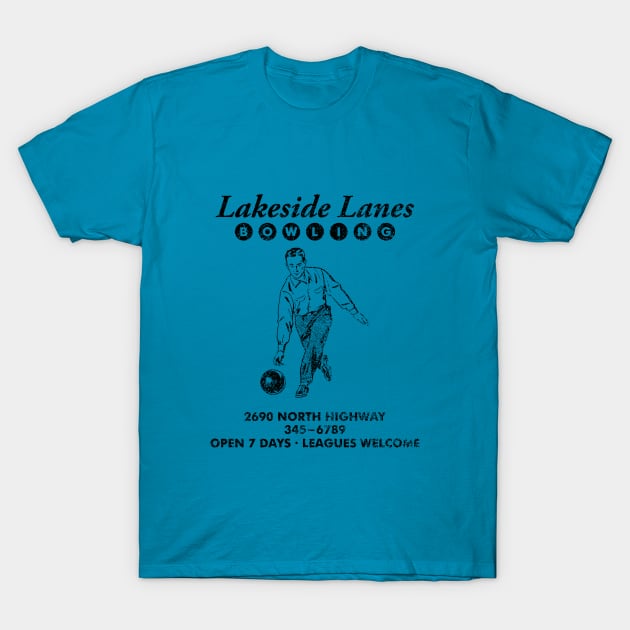 Lakeside Lanes Bowling T-Shirt by GloopTrekker